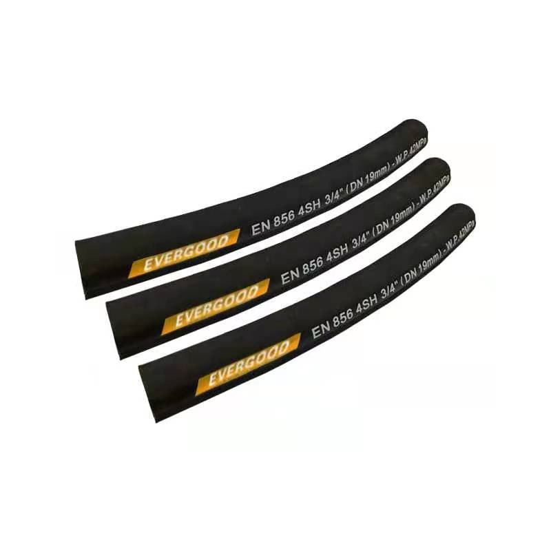 4 wire spiral high pressure hydraulic hose EN 856 4sh factory made in china