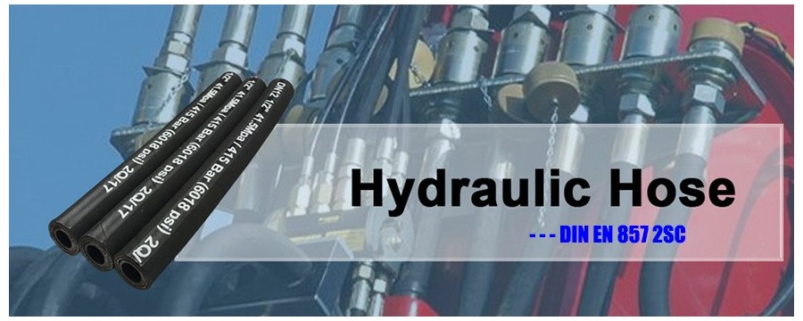 Hydraulikversorgungsunternehmen Großhandel Geflochtener Hydraulikschlauch EN 857 2SC mit bestem Preis