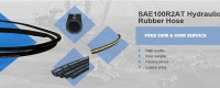 Fleksibel hydraulisk gummislange Factory Supply Braid SAE 100 R2 AT og EN 853 2SN i nærheten av meg