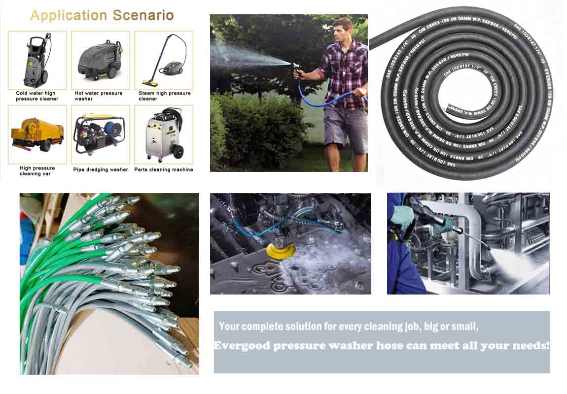 pressure cleaner hose application
