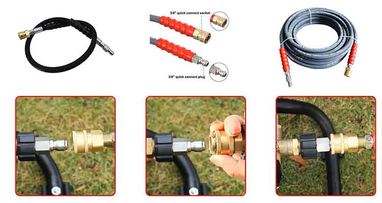 high pressure hose supplier oem 3 8 pressure washer hose fitting