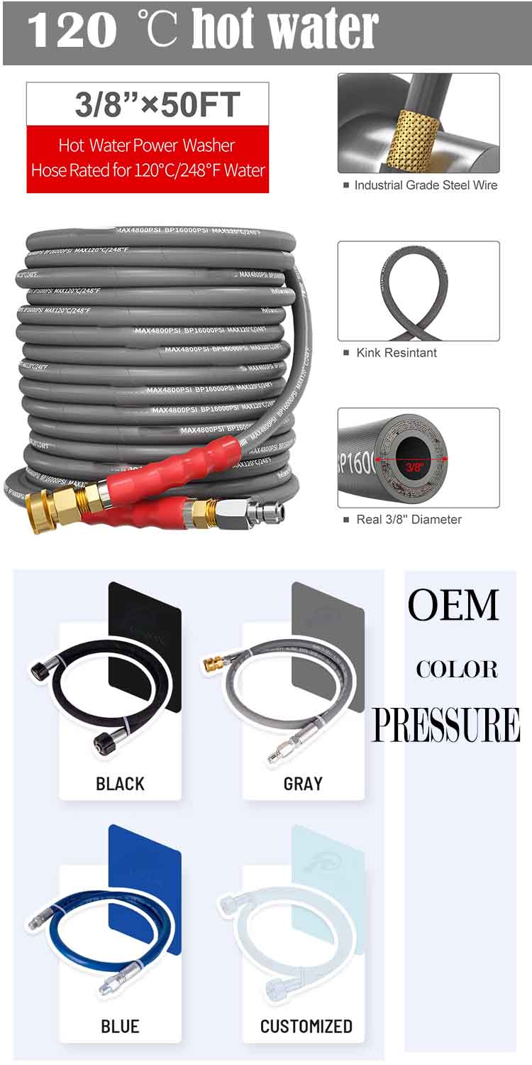hot water pressure hose